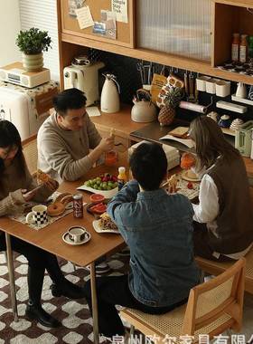 日式实餐边柜橱柜客物厅VSB多功靠墙一木体收纳柜能高柜樱桃木储