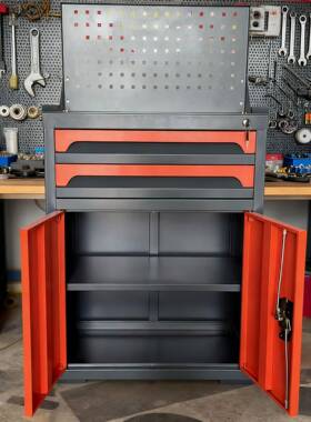 多件功工具柜车修间汽五金HVZ能零收纳存储柜带立放挂板抽屉柜门