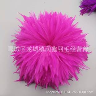 工厂直销5-梦扎6英寸白尖鸡毛把条饰品逗猫棒装饰羽毛VLX串捕网材