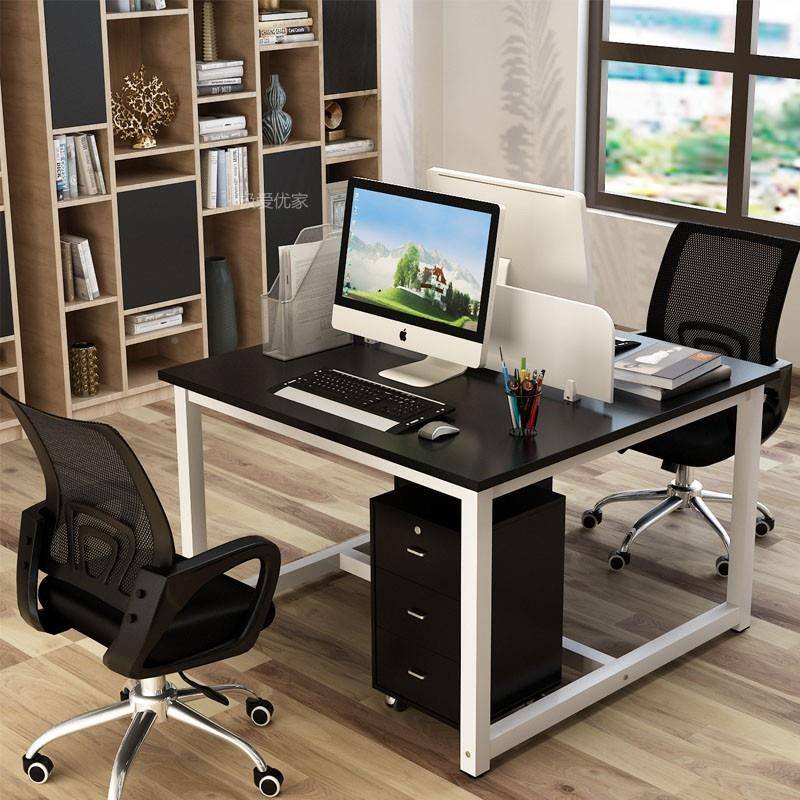 工用作位6/42人双人位电面对面办公桌工/位办工桌对0021坐脑桌商