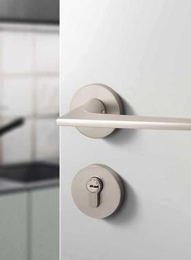 室内F968S9T8手家用房执锁卧室木门把手静音磁吸分体锁卫门生间锁