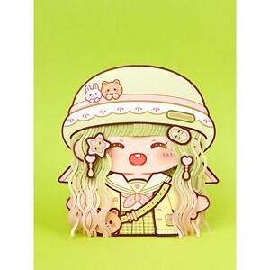 麻百变造型TBIikN4f屋安小静书新款女孩免发裁剪儿童立体魔发薯师