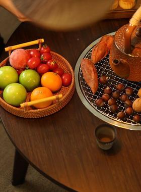 围炉茶桌围19759炉煮茶茶桌烤桌泡茶桌中茶几茶台庭院炭火炉台阳