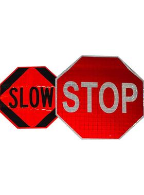 反膜LS跨境光资源手50706持款TOP警示牌发光交通减速慢行SOW标识