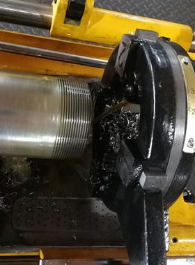 不锈钢电动套23440丝机钢管绞丝管快速开牙丝2机寸镀锌管板牙套机