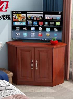 三角柜置式物柜架墙角单39052柜客厅转角电视地收纳老式拐角矮弧