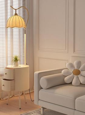 法式中风置物落古地客厅沙发式旁茶几一体68629立灯实灯木卧室床