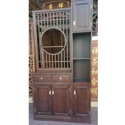 沙比物利中19952式屏风实木关柜仿古玄储收柜纳花格组合落地柜隔