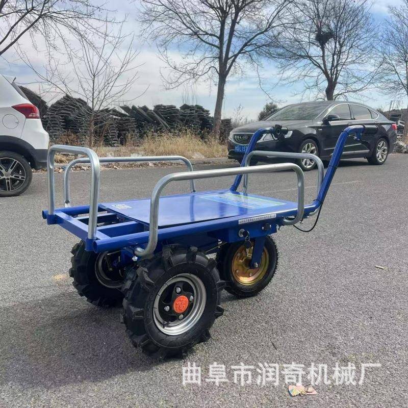 电动助四力用三果轮手推车家用双轮搬农运养殖RVR园爬坡运输小推