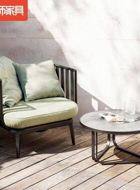 户墅外沙发院组合室休闲庭别外阳光房酒店铝合金JCB藤椅家具防水