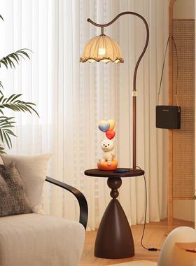 地灯厅沙式发边几中古客法式595美式复古床头置物落架一体卧室立