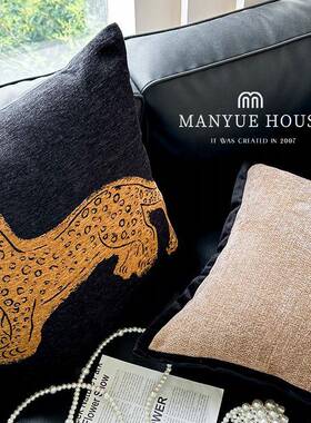 蔓越中古风艺术家抱枕靠垫抱客厅沙发腰家枕靠枕条枕枕套含99547