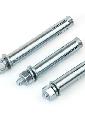 整正国标膨胀螺丝大镀炸锌膨胀螺WZC栓拉爆全螺丝爆M6M8M10M箱12