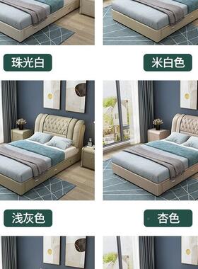 孩1米2单人床小型MVO儿童床女公主床一米带储物卧户室二男孩软床