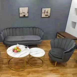 布花瓣沙发轻奢单双人发小户型客卧厅室网红店ICK铺懒人沙发艺沙