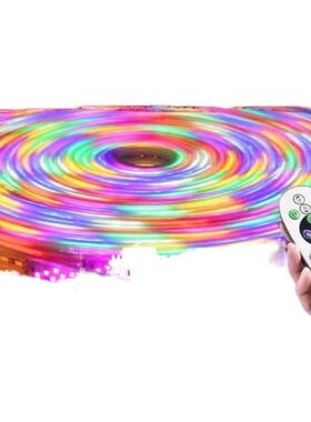 新款le灯d彩变色跑马灯七彩幻灯LVI带自粘外户防水动感彩夜市摆地