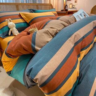 0A类120支纯棉加厚磨毛四厂家直供件套10全三棉单被套150200X230