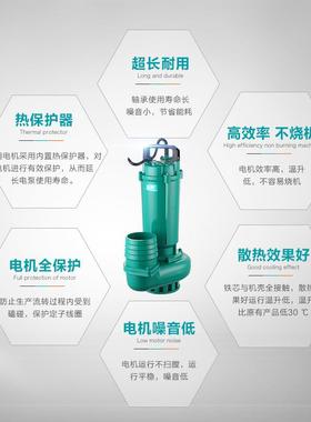 增新LBG离界抽水泵20/380V灌溉压泵农用家用潜水泵井水2心泵抽水