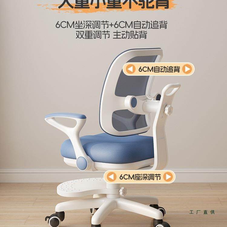 学童习椅儿可调节升降座椅学小生家用矫正坐姿写字椅作业椅TEW书