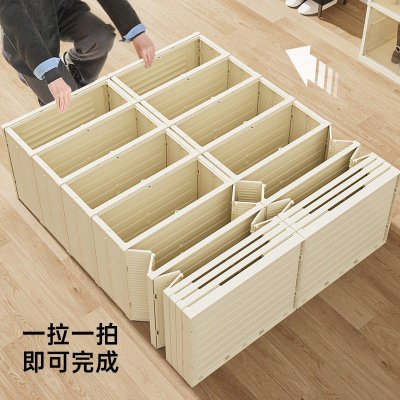 免安装一拉就用大容量多层鞋盒