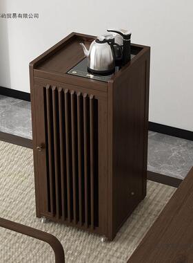 茶桌家用小茶边柜侧台柜实木泡吧茶茶几水NAB壶一体烧水桶架茶水