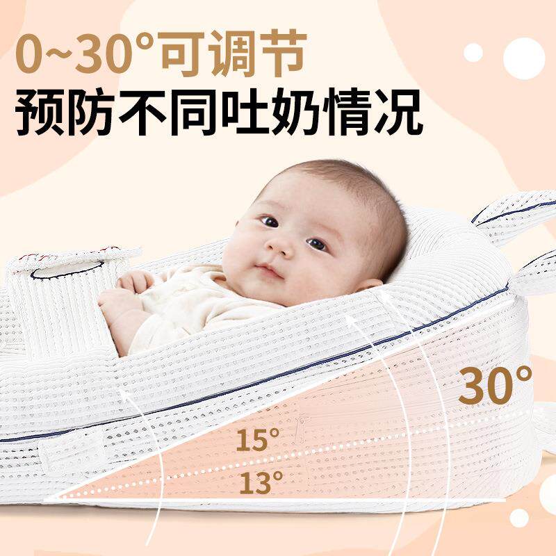 三合惊SKS一防吐坡奶床中床垫婴儿抚枕新安生儿斜垫宝宝防惊跳睡