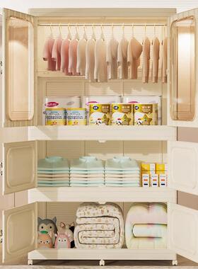 家用尘收柜纳衣99021-9030面宽大容量免安装宝宝柜折叠收纳柜防防