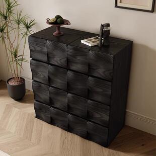 实涟漪卡柜斗柜收中门古风纳储物靠墙落地UNZ木拼接组合电视柜床