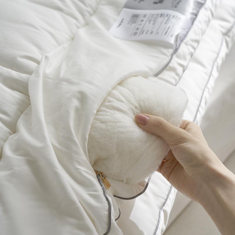 A1693300支床全类棉澳洲羊毛软床垫高档立家用酒店褥子加厚保暖1.