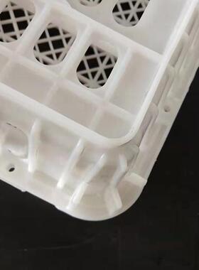 家运输鸡笼黄白塑料鸡鸭笼ZOB双开门自动扣周转筐蛋禽鸡笼周转箱