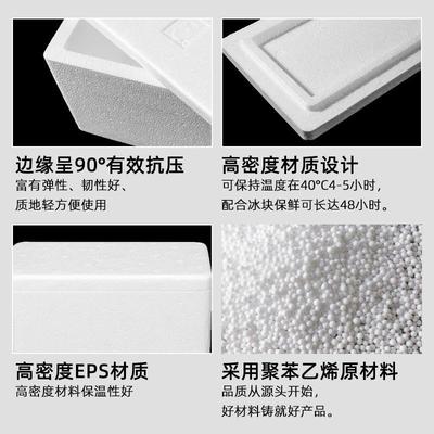 泡沫箱快加纸箱配套递专用海水果保冷藏鲜熟食鲜冷冻145生鲜包装