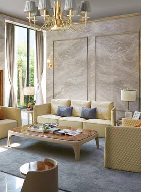 奢沙发简约后现BL01#轻代艺宾利样板房设计师楼处休售闲沙发工皮