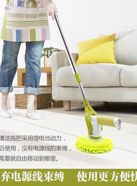 新款电动旋转拖家用刷清木地把板打NFJ蜡机擦玻洁璃器汽车抛光