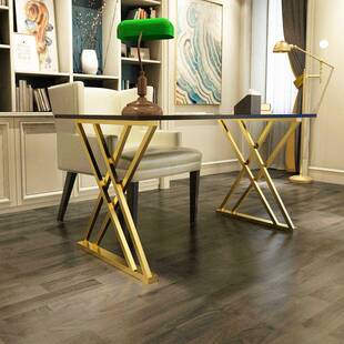 铁艺餐台脚岛吧台书桌办公桌梳妆53153台简约轻奢不支锈钢架台金