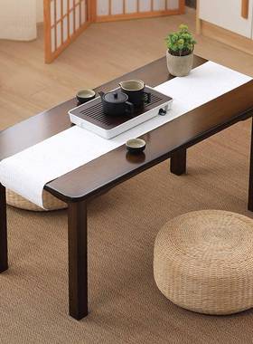 吃楠竹炕家用实木榻榻ZVT米小茶几炕上饭桌飘窗学习书桌电脑桌桌