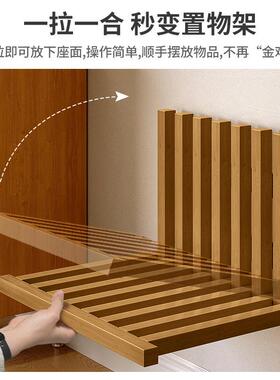 悬浮上头柜创头意家用卧室可N820折叠墙置物架床实木床柜