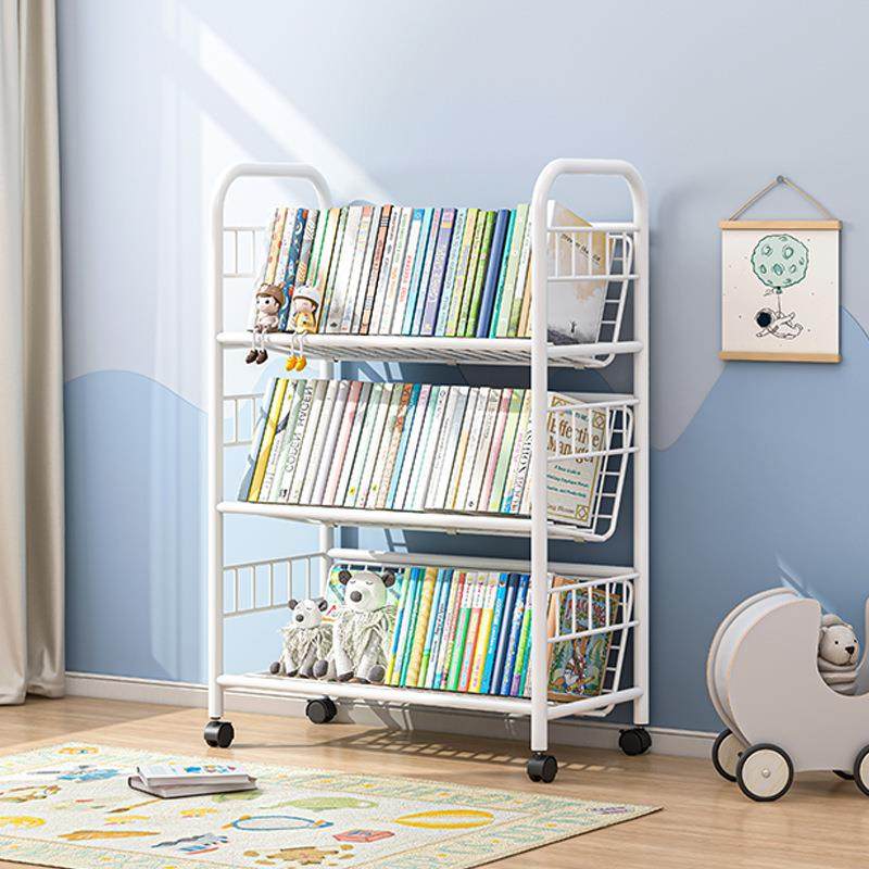 儿童书落架地层置物架可动带轮书柜家用铁艺多收纳XUV绘本展示架,鲜花速递/花卉仿真/绿植园艺,其它园艺用品,淘宝优惠券,粉丝福利购,淘宝优惠卷