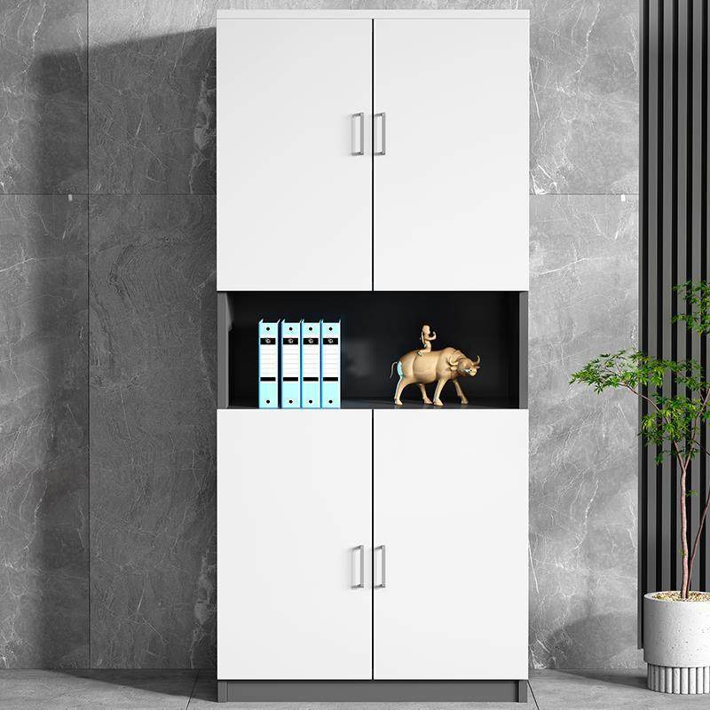 板式文件柜资料柜木质档案柜带锁办公室书柜背景柜组合办公柜家具