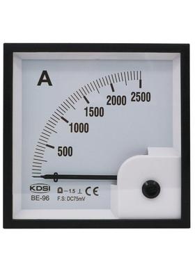 供应KDSI指针式直流电流表BE-96DC75mV2500A接分流器使用