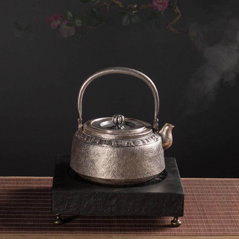 火烧石陶炉煮茶电陶炉茶炉家用现代简约静音铁银壶煮茶器烧水茶炉