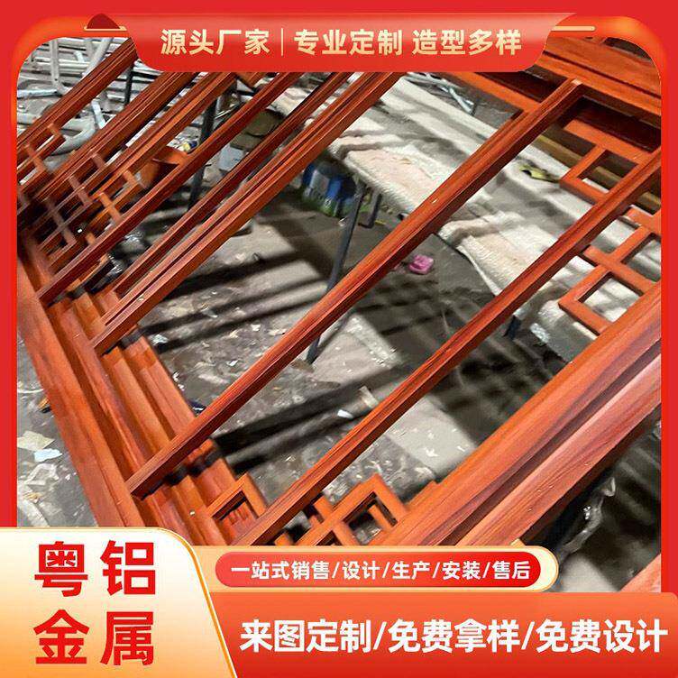 客厅屏风隔断金管办公室格栅隔铝合金方通现属代玄关立柱栅铝屏风