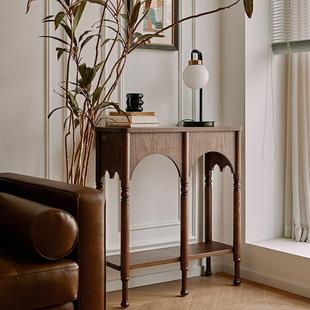 法式 复古户实木257玄关柜户正对门风小型中古客厅隔断柜入其他