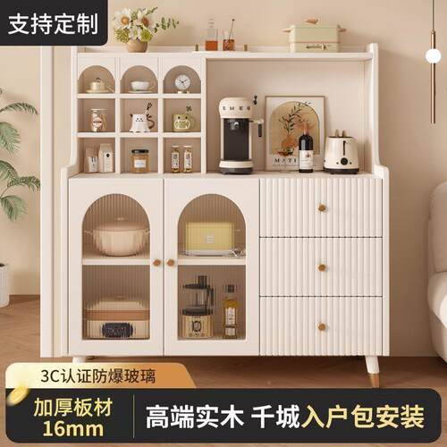 实一餐边柜家用厨房收纳柜简约现代客无品牌/厅可储物木柜靠墙橱