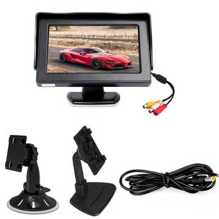 清热销4.3寸车载显示器高车载示屏盘AC 430ST支架2用4.3inch显吸