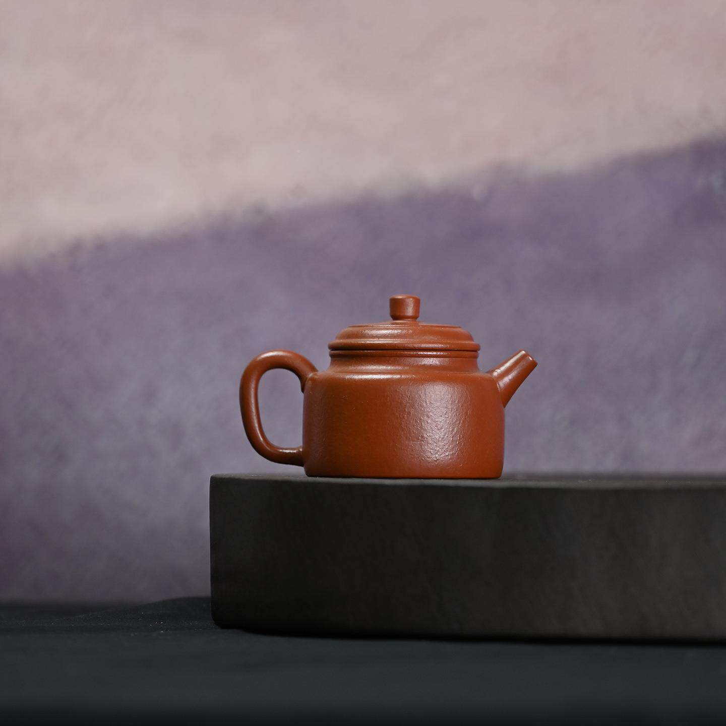 原矿泥小纯手工德钟010ML品光素朱自用宜兴紫砂SY0352壶功夫泡茶