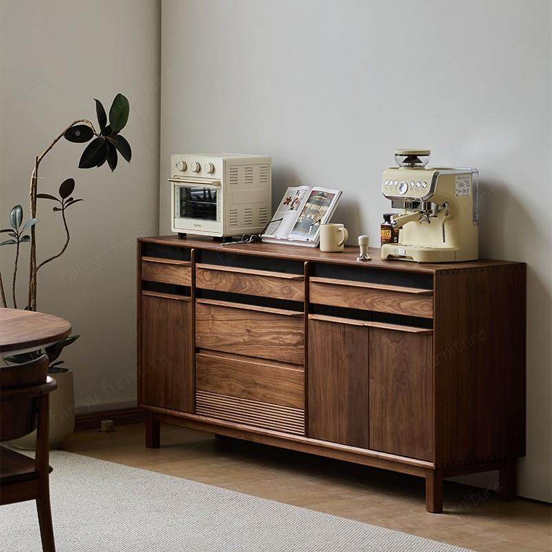 北美墙黑胡桃实木餐边靠一收体储物柜家用樱桃木山海餐边客木厅酒柜纳矮柜,影音电器,DIY配件,淘宝优惠券,粉丝福利购,淘宝优惠卷