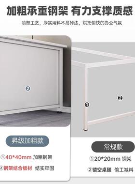 办公老板办桌简约现代室职员桌公简易电桌脑桌子工作IIX台带柜转