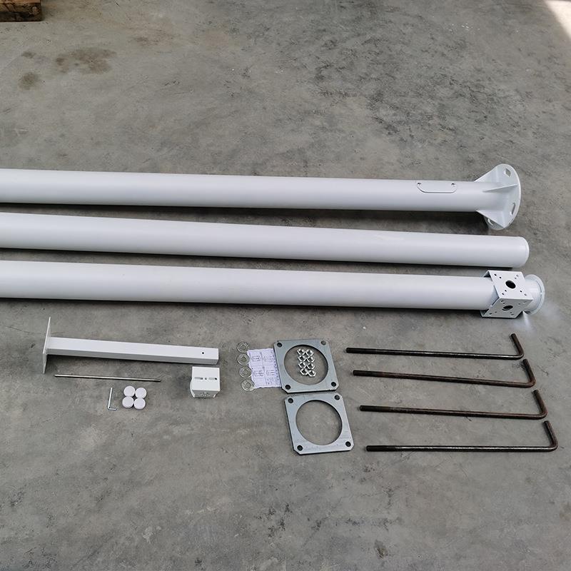 小区加镀粗阳锌钢管分段式立4米6米太能路灯LMS监控支杆架