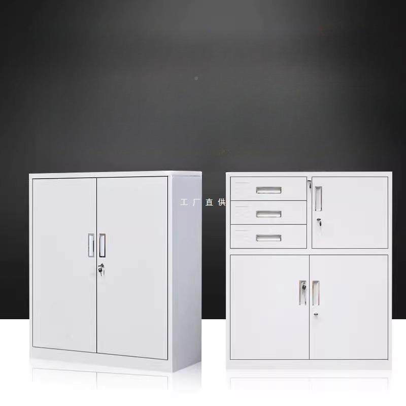 办公室铁皮文矮柜件柜阳储物柜打印机矮柜带锁抽屉资收料小型台纳