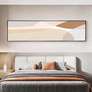 卧室饰画兰迪次QL-0126简抽象床酒头壁画长条卧现代约莫装挂画横